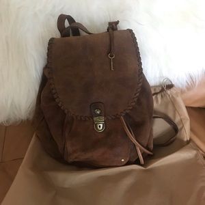 Patricia Nash suede backpack purse